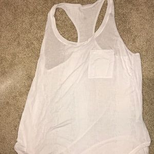 Lululemon Sheer white racerback tank top